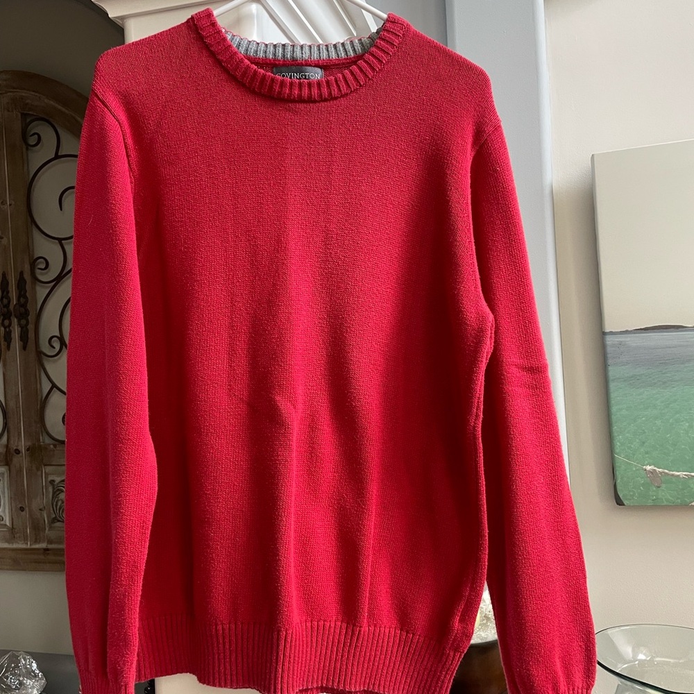 Covington Vibrant Red Crewneck Sweater men’s size medium